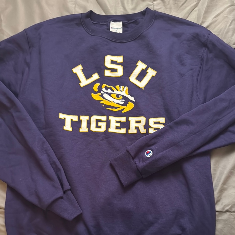 Champion Blue and Yellow Sweatshirts